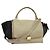 Edge Céline Borsa a mano Trapeze CELINE in pelle e camoscio 2 in 1 beige nero oro Auth bs28736 D'oro