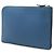 Clutch in pelle blu Hermès - vista 3