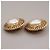 Chanel Vintage Round Chain Clip-On Metal with Faux Pearl Golden - Ansicht 3