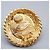 Chanel Vintage Round Chain Clip-On Metal with Faux Pearl Golden - Ansicht 5