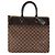 Louis Vuitton Damier Ébène Tela Greenwich PM Marrone