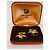 Gemelli Paco Rabanne Logo in Metallo Dorato e Resina Marrone Gold hardware - vista 7