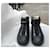Chanel Sneakers alte con logo CC Nero Blu Blu navy Blu scuro  - vista 11