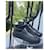 Chanel Sneakers alte con logo CC Nero Blu Blu navy Blu scuro  - vista 14