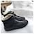 Chanel Sneakers alte con logo CC Nero Blu Blu navy Blu scuro  - vista 4