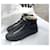 Chanel Sneakers alte con logo CC Nero Blu Blu navy Blu scuro  - vista 6