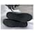 Chanel Sneakers alte con logo CC Nero Blu Blu navy Blu scuro  - vista 9