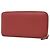 Cartera larga de cuero Gucci GG Marmont roja - vista 2