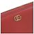 Cartera larga de cuero Gucci GG Marmont roja - vista 7