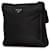 Prada Borsa a Tracolla Nera in Tessuto con Zip Nero - vista 2