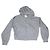 Sudadera con capucha gris con cremallera Céline con logo blanco