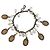 Pulsera vintage DOLCE & GABBANA con charms de camafeo de estilo victoriano Plata