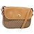 Gucci Bolso de Hombro Micro GG Supreme PVC Beige Dorado Auth ki5939