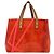 LOUIS VUITTON Borsa Reade PM Monogram Vernis Fluo Rosa Arancio M91903 Auth 137397 Arancione - vista 2