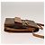 Céline Borsa a Spalla in Tela Macadam CELINE in Pelle PVC Marrone Oro Auth bs28466 D'oro - vista 3