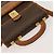 Céline Borsa a Spalla in Tela Macadam CELINE in Pelle PVC Marrone Oro Auth bs28466 D'oro - vista 6