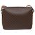 Céline Borsa a Spalla in Tela Macadam CELINE in Pelle PVC Marrone Oro Auth 139442 D'oro - vista 2