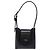 Borsa a mano Gancini in pelle nera e argento di Salvatore Ferragamo Auth 137178 Nero - vista 13