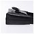 Borsa a mano Gancini in pelle nera e argento di Salvatore Ferragamo Auth 137178 Nero - vista 3