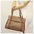 Gucci Borsa a mano Micro GG Supreme in PVC beige e oro 000 46 4857 Auth th6300 D'oro - vista 24
