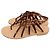 Giorgio Armani Ledersandalen bronze Größe 38