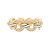 Bracelete Cartier, "Laços Cruzados Trinity", 3 ouros.