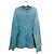 T-shirt Diesel maniche lunghe blu acid-wash cotone