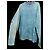 T-shirt Diesel maniche lunghe blu acid-wash cotone - vista 4
