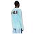 T-shirt Diesel maniche lunghe blu acid-wash cotone - vista 7