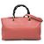 Bamboo Borsa shopper media in pelle di vitello rosa con bambù Gucci