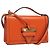 Borsa a Spalla LOEWE Barcellona in Pelle Arancione Auth BA4778