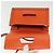 Borsa a Spalla LOEWE Barcellona in Pelle Arancione Auth BA4778 - vista 10