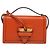 Borsa a Spalla LOEWE Barcellona in Pelle Arancione Auth BA4778 - vista 13