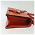 Borsa a Spalla LOEWE Barcellona in Pelle Arancione Auth BA4778 - vista 3