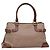 Borsa Tote Gancini in Pelle Marrone e Oro Auth 138354 di Salvatore Ferragamo