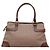Borsa Tote Gancini in Pelle Marrone e Oro Auth 138354 di Salvatore Ferragamo - vista 2