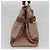 Borsa Tote Gancini in Pelle Marrone e Oro Auth 138354 di Salvatore Ferragamo - vista 3