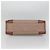 Borsa Tote Gancini in Pelle Marrone e Oro Auth 138354 di Salvatore Ferragamo - vista 5