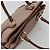 Borsa Tote Gancini in Pelle Marrone e Oro Auth 138354 di Salvatore Ferragamo - vista 6