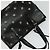 Borsa a mano in pelle Valentino con borchie 2 in 1 nera argento autentica bs28756 Nero - vista 6