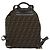 FENDI Zucca Canvas Rucksack Schwarz Braun Auth 134435 - Ansicht 2