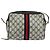 Borsa a Spalla Gucci GG Supreme Sherry Line PVC Blu Navy Oro 32 02 004 Auth 139167 Rosso D'oro - vista 2