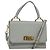 Miu Miu Handtasche Leder 2-Wege Grau Gold Auth yk19199V Braun Golden