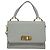 Miu Miu Handtasche Leder 2-Wege Grau Gold Auth yk19199V Braun Golden - Ansicht 13