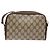 Borsa Gucci GG Supreme Web Sherry Line in PVC beige e oro 116 02 089 Auth 136796 D'oro - vista 2