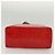 LOUIS VUITTON Monogram Vernis Reade MM Borsa a Mano Rossa M91086 LV Auth 139473 Rosso - vista 6