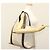 Bulgari Borsa a mano BVLGARI Logo Mania in tela beige argento Auth bs28544 - vista 24