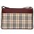 Burberry Borsa a Spalla Nova Check in Tela Beige Argento Autentica th6249 - vista 2