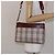Burberry Borsa a Spalla Nova Check in Tela Beige Argento Autentica th6249 - vista 23