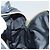 Zaino Valentino in nylon e pelle blu navy argento Auth bs28757 - vista 21